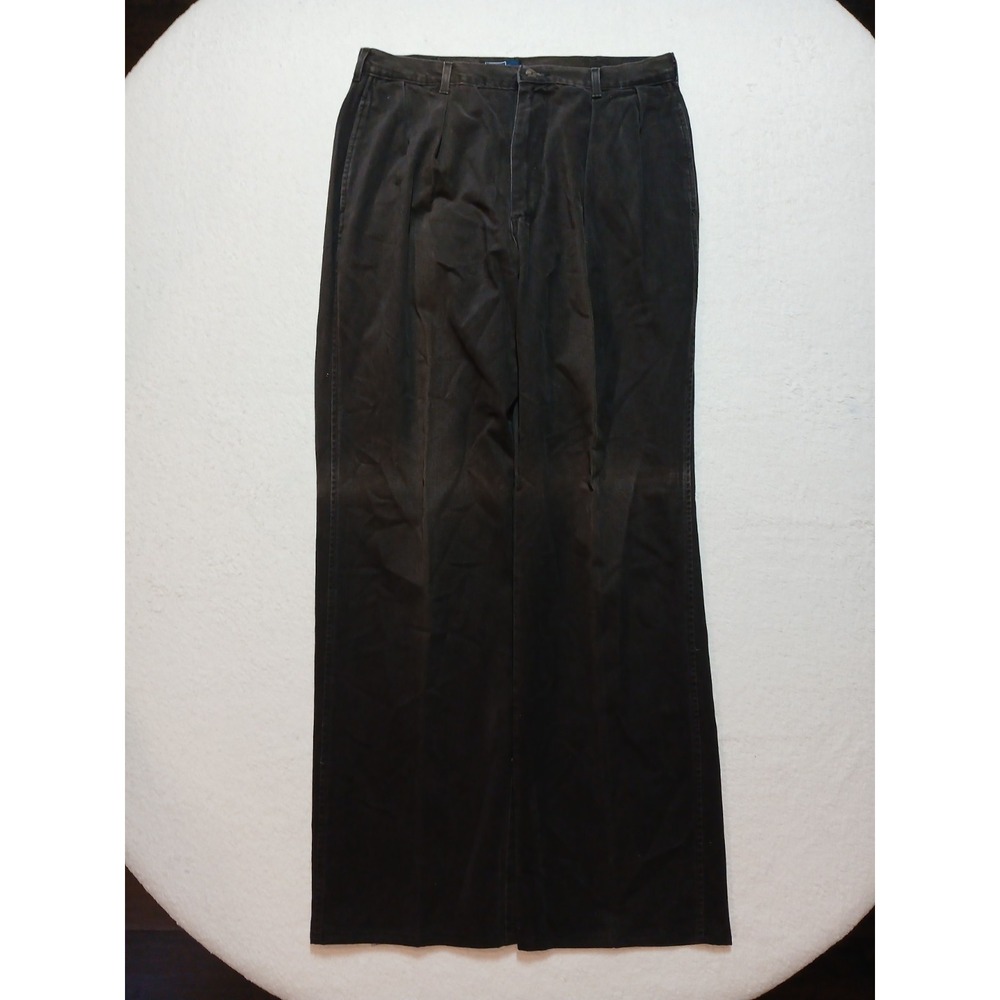 Vintage 90s Polo by Ralph Lauren Black Pleated Pants Men's 32x31 Made in USA